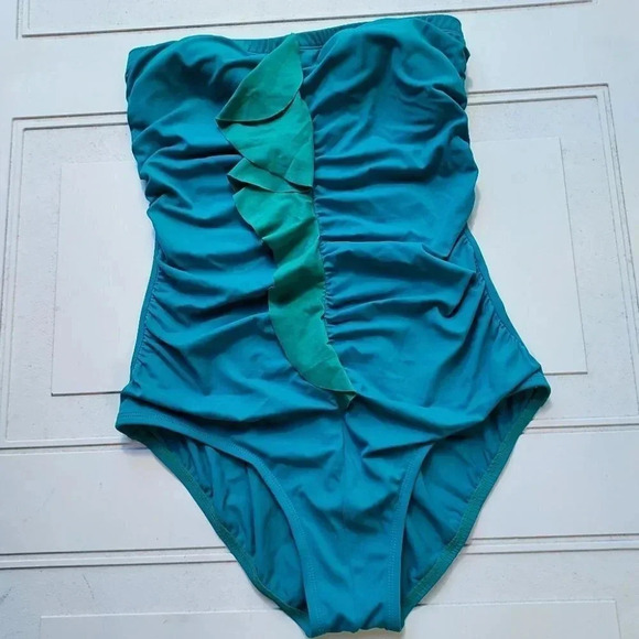 Jantzen Classics Swimwear Blue/Turquoise Bathing suit - Picture 8 of 12